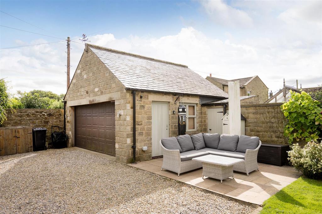 Garage and seating area