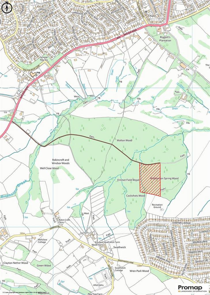 Woodland near Wingerworth Chesterfield Site Plan v