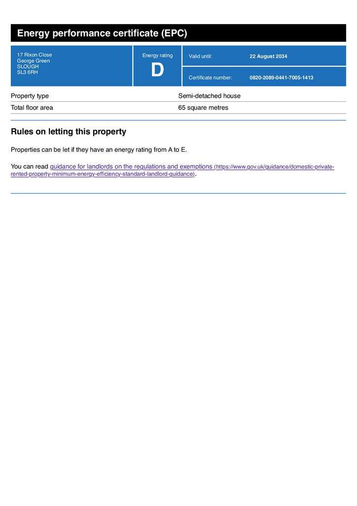 Energy performance certificate (EPC) – Find an en…