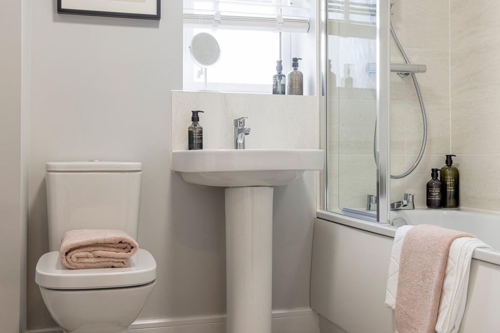 A Taylor Wimpey bathroom is easy to keep clean