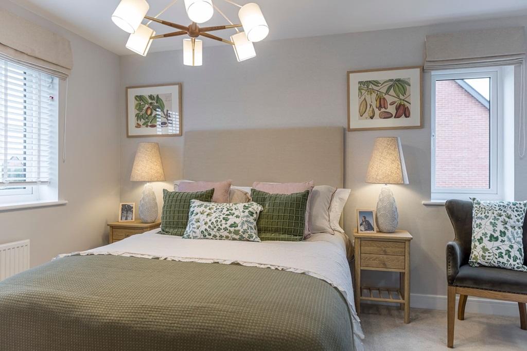 Bedroom 1 is a calming space to relax in