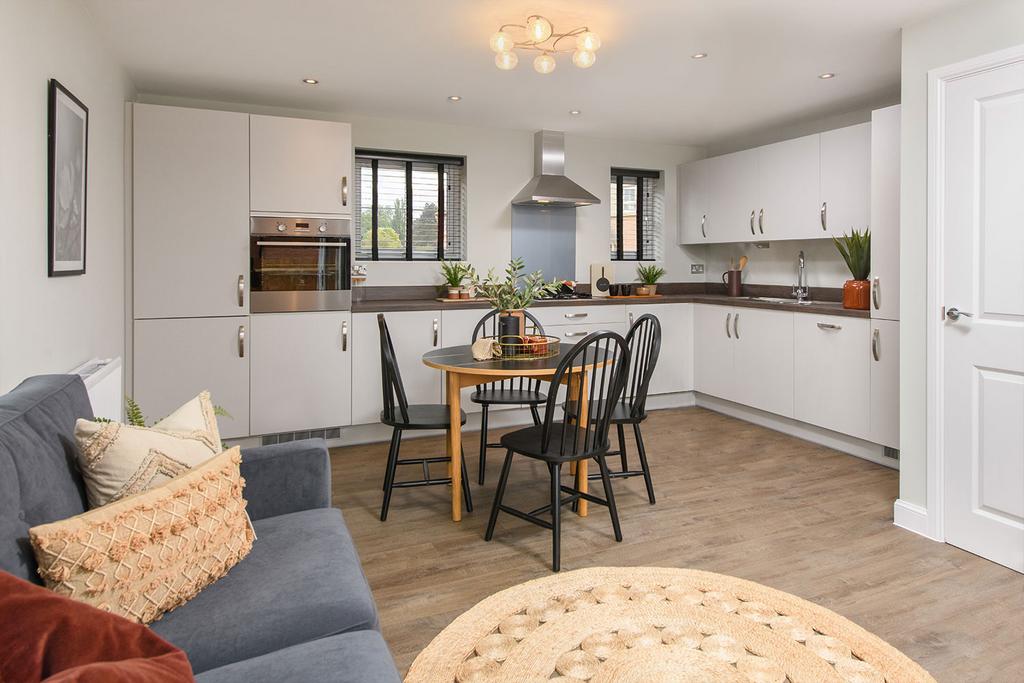 Alderney 4 bed home kitchen diner family area