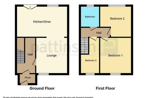 3 bedroom terraced house for sale, Basingstoke Road, Peterlee, Durham, SR8 2AW