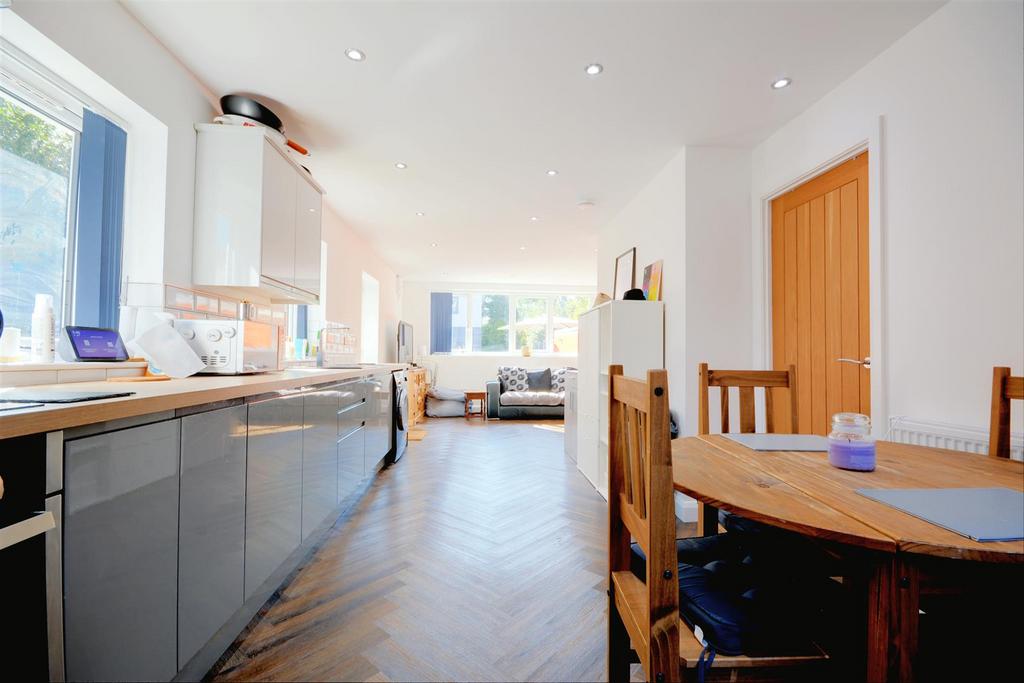 Open plan living dining kitchen