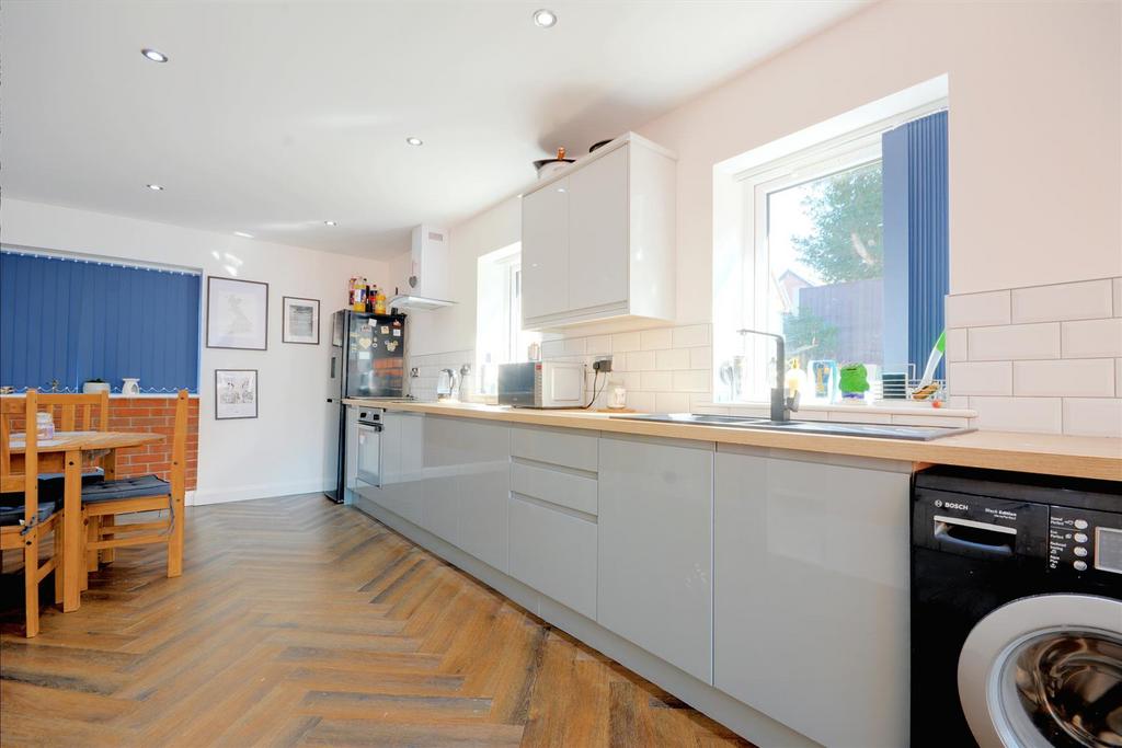 Open plan living dining kitchen