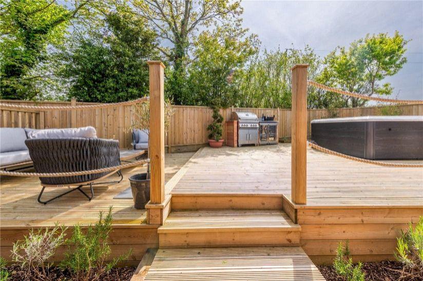 Decking area, garden