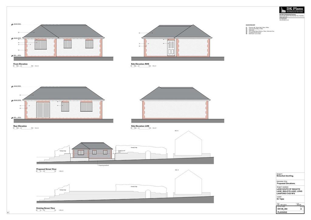 Baileyslane  Proposed Elevations and Street View 1