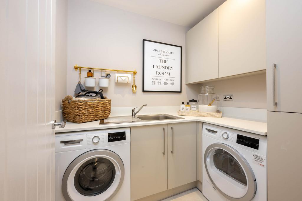 Show home utility room