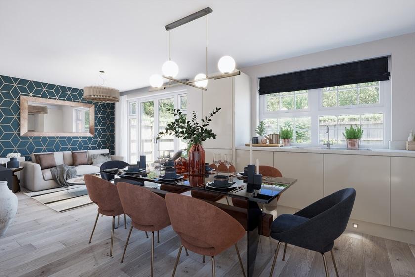 Kitchen with dining area in the Kirkdale 4...