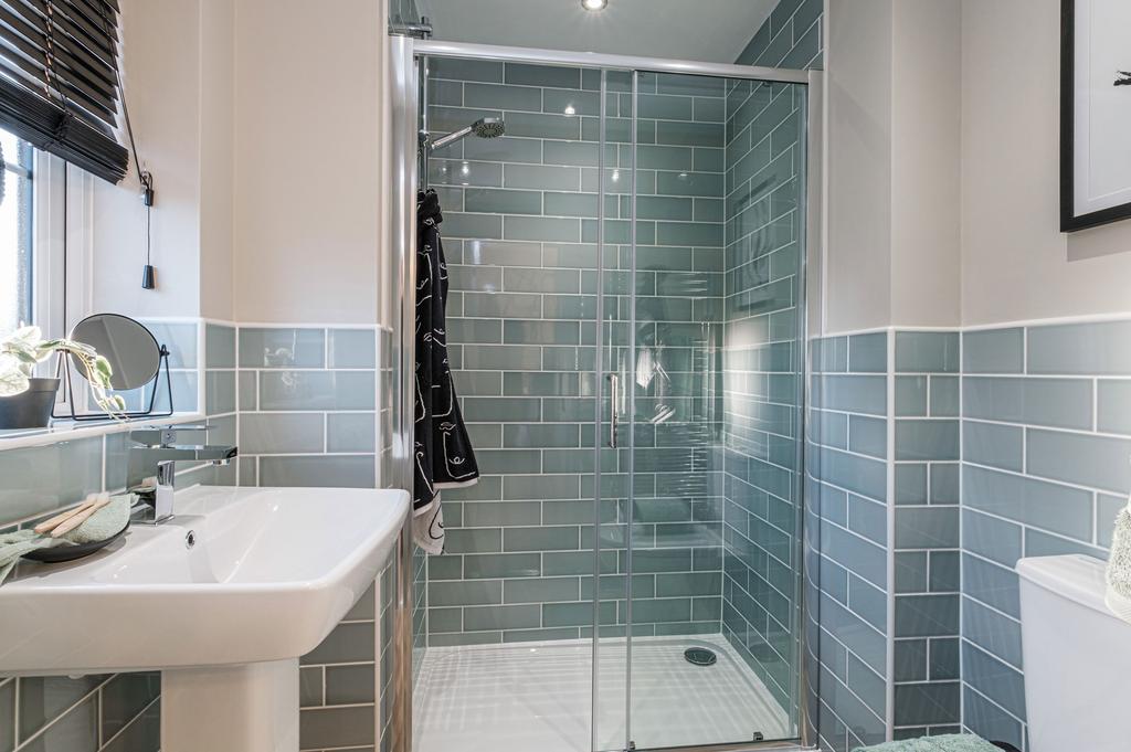 Interior view of the en suite in our Ellerton home