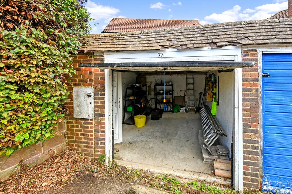 Interior of additional garage