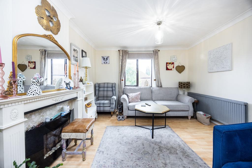 Living room, fireplace