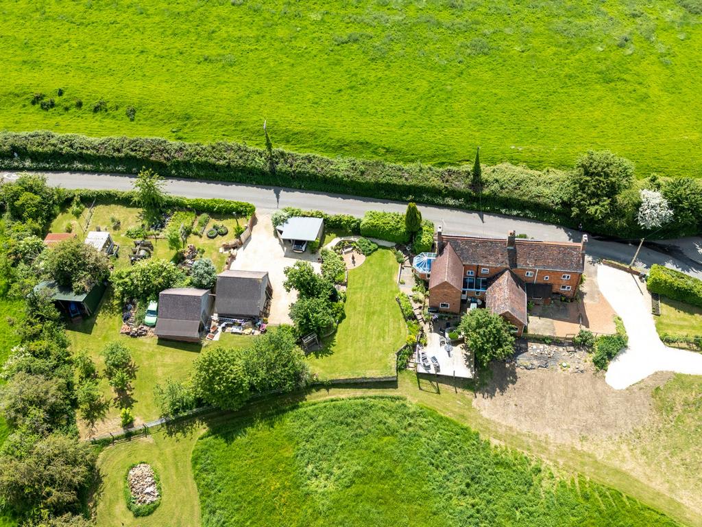 Sky View of Both Cottages and Entrances