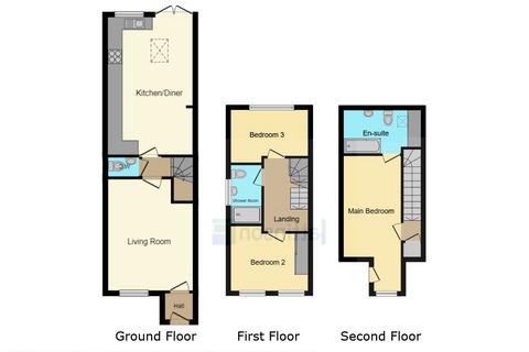 3 bedroom townhouse for sale, Springbank, Peterlee, Durham, SR8 1FA