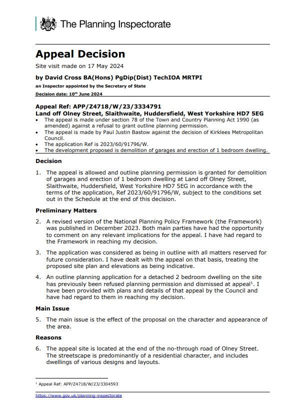 Olney Street, Slaithwaite... Land for sale £65,000