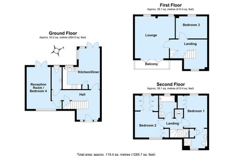 4 bedroom townhouse for sale, Wells View Drive, Bromley BR2