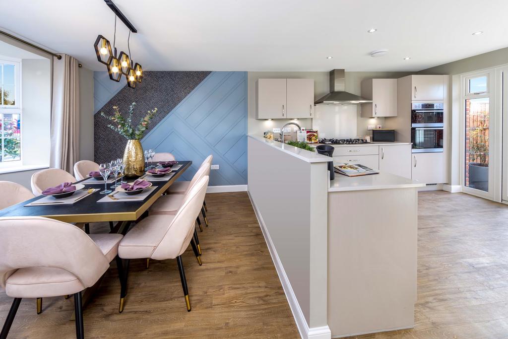 Wychwood show home kitchen/diner