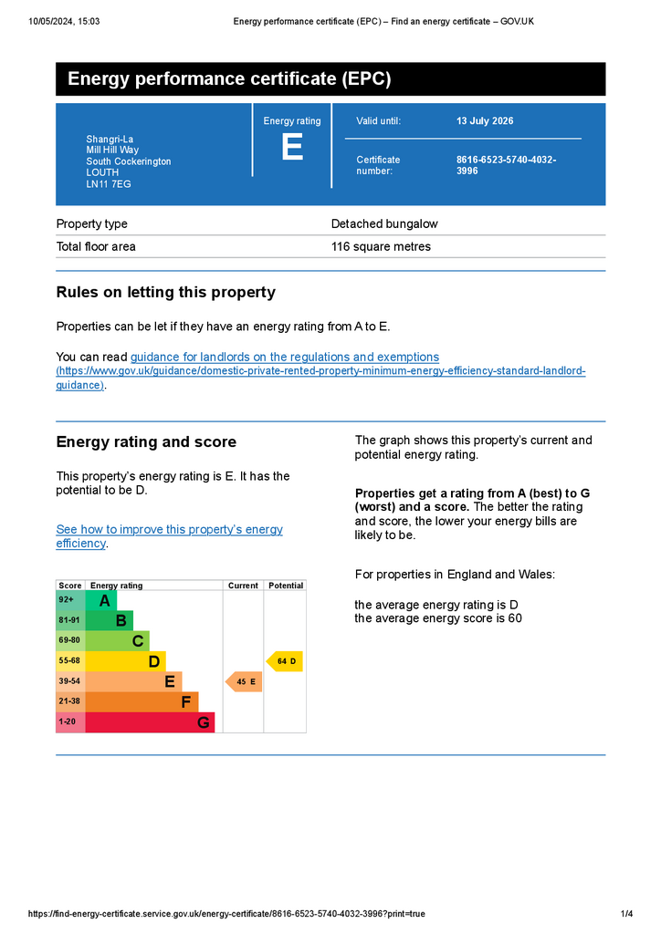 EPC Certificate