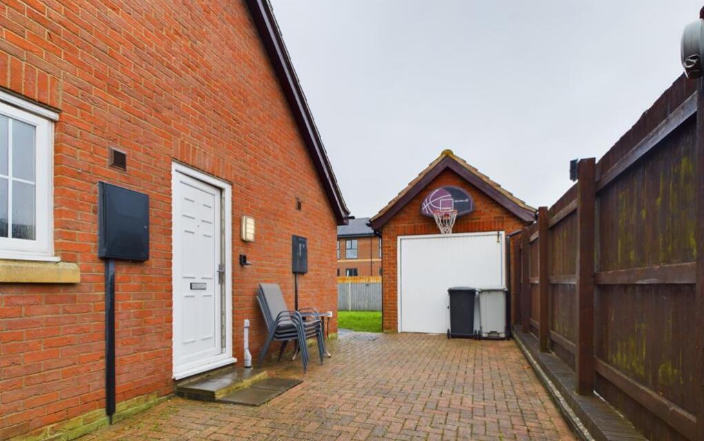 Garage/side of property