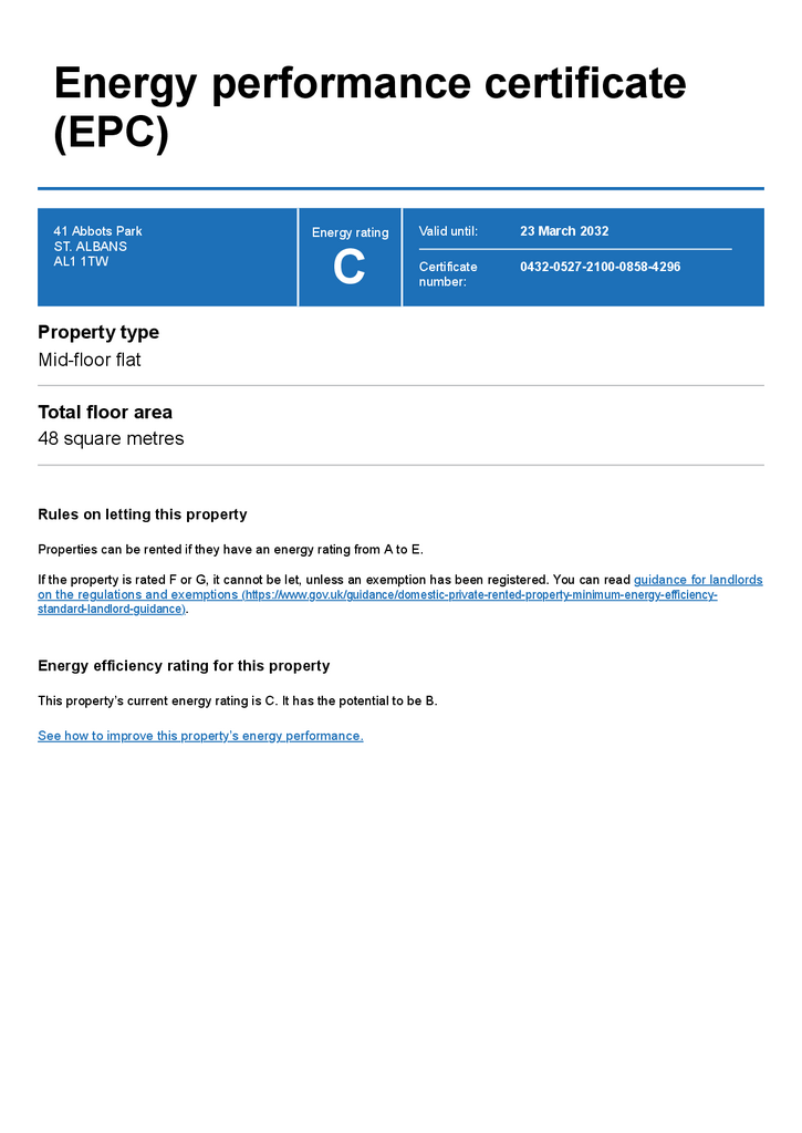 EPC Certificate