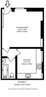 Studio for sale, Basement, Leigh Street, London, WC1H 9EW