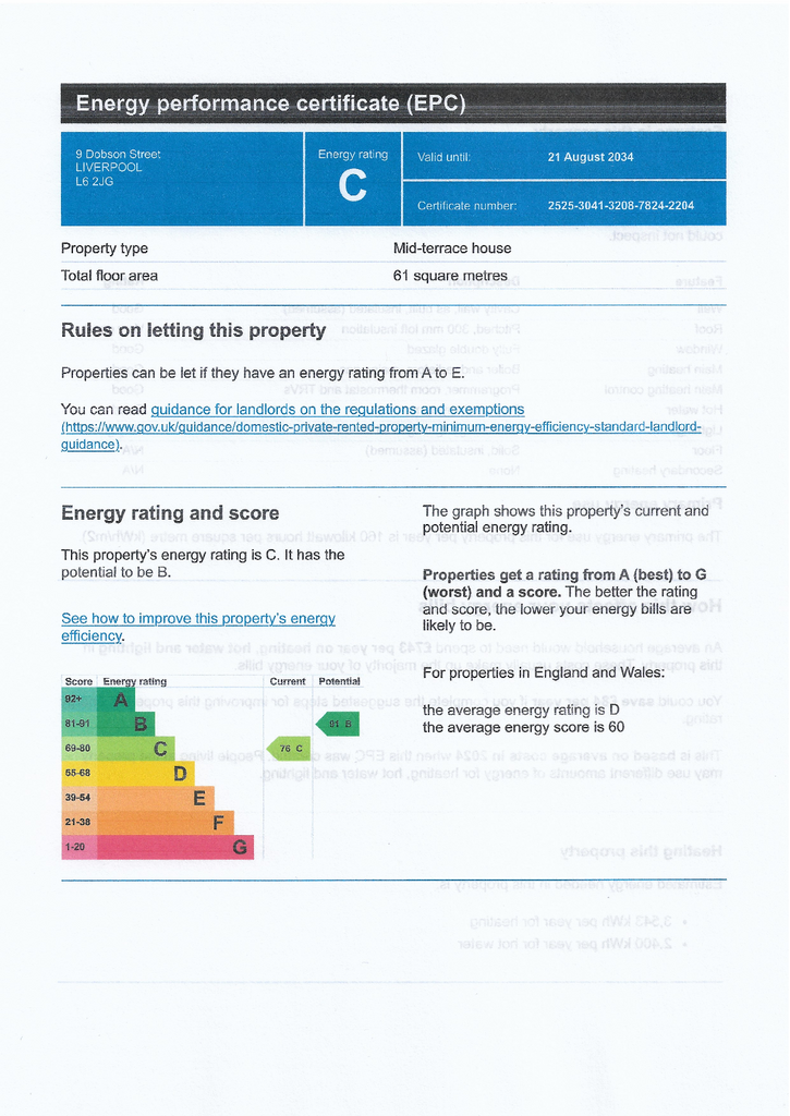EPC Certificate