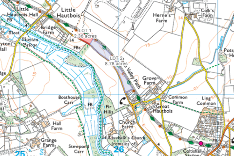 Land for sale, Land at Great Hautbois Road, Coltishall