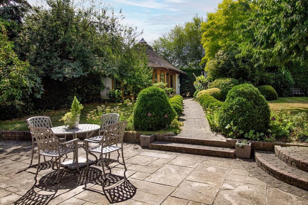 Kitchen patio overlooking Summer House