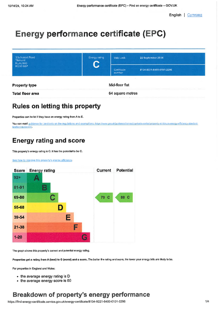 EPC Certificate