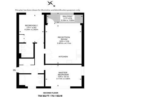 2 bedroom apartment to rent, Collins Building, Wilkinson Close, Cricklewood, London NW2