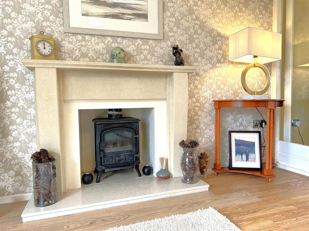 Exposed Fireplace With Inset Log Burner 261