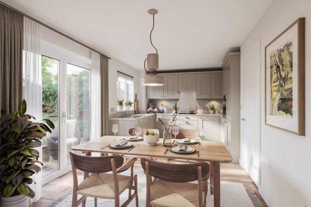 CGI of The Highclere kitchen