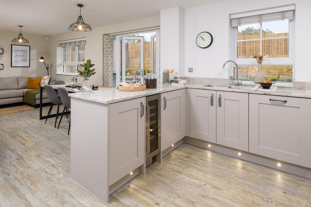 4 bedroom radleigh open plan kitchen