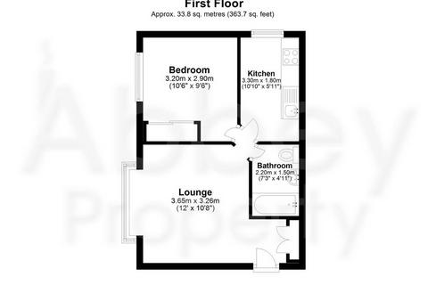 1 bedroom flat to rent, Simpson Close, L & D, LU4 9TP