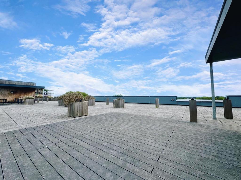 Communal rooftop area