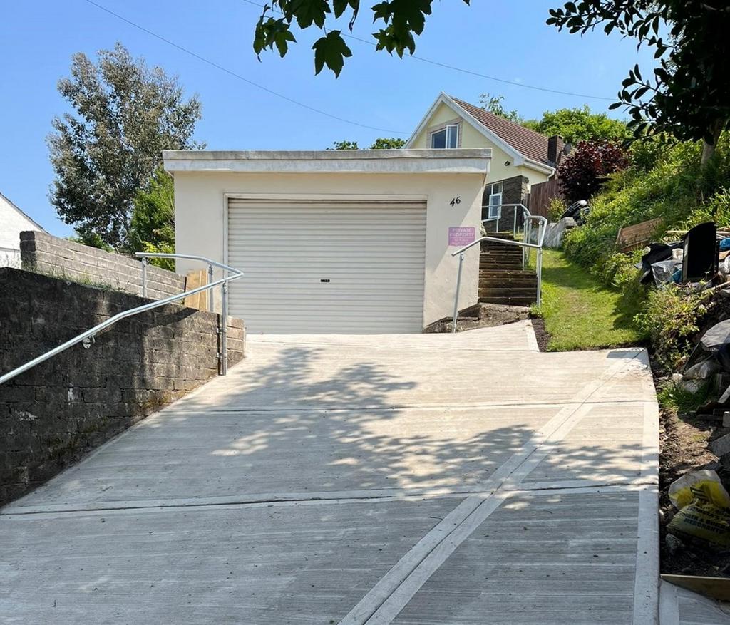 Driveway and garage