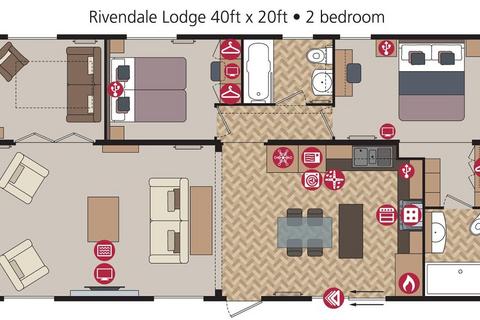 2 bedroom lodge for sale, Springwood Holiday Village