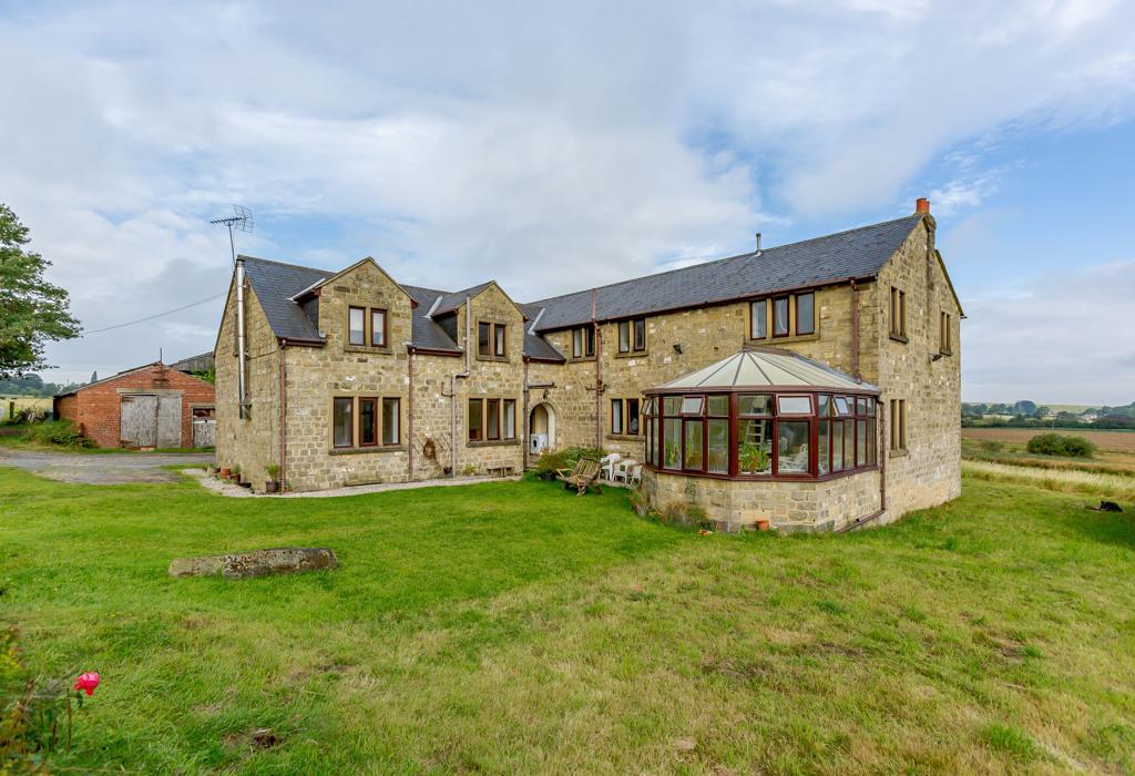 Rear view of main residence