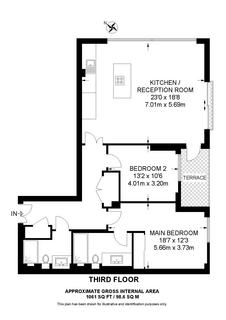 2 bedroom flat for sale, Bridgeman House, Radnor Terrace, London, W14 8AZ