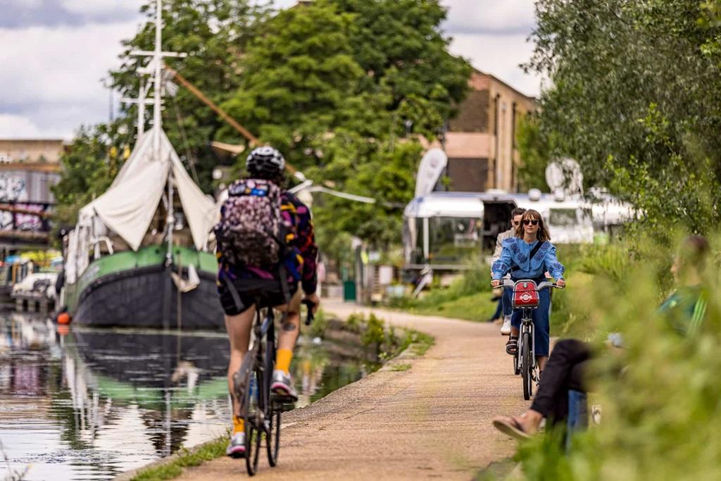 Spend weekends cycling along the canal