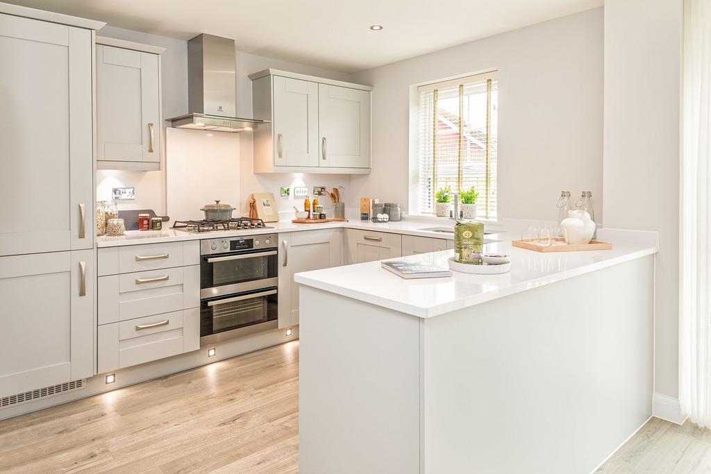 Inside view of the kitchen. Radleigh. 4 bed home.