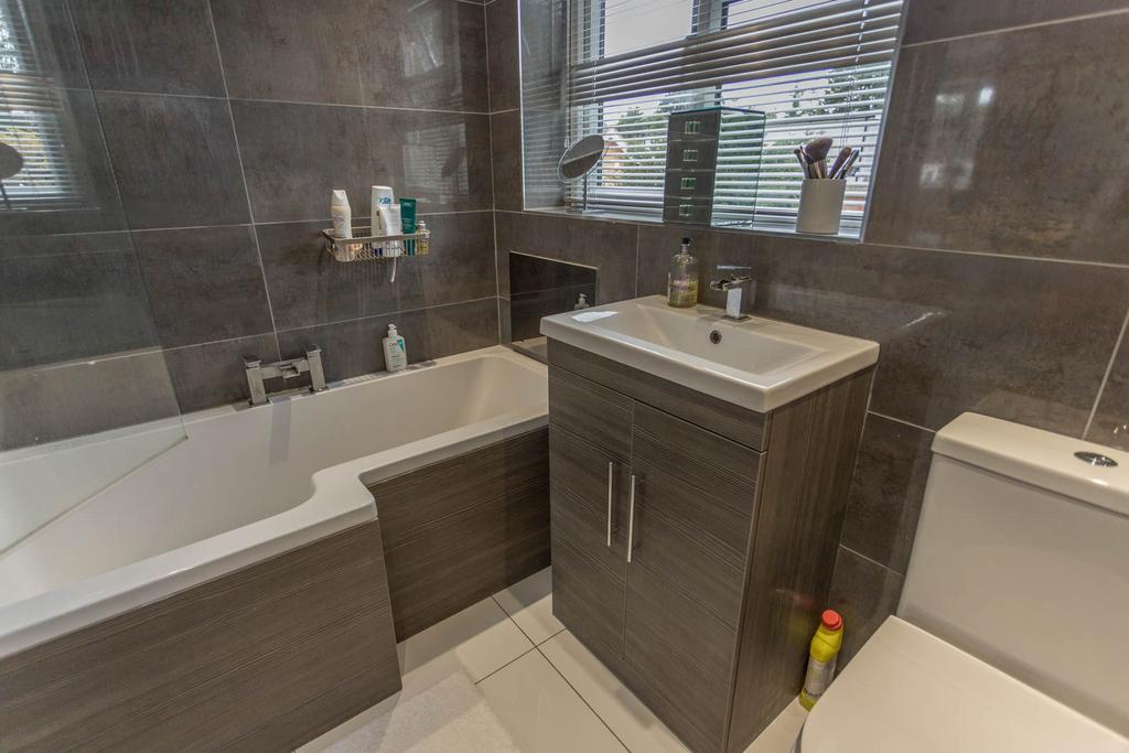 Bathroom with TV