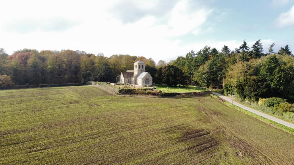 Aerial   church