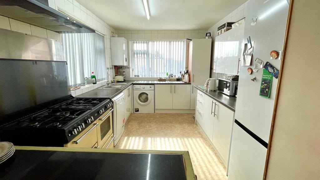 Tiled kitchen area