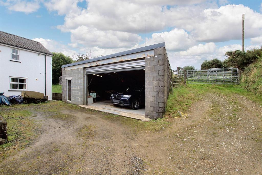 Detached double garage