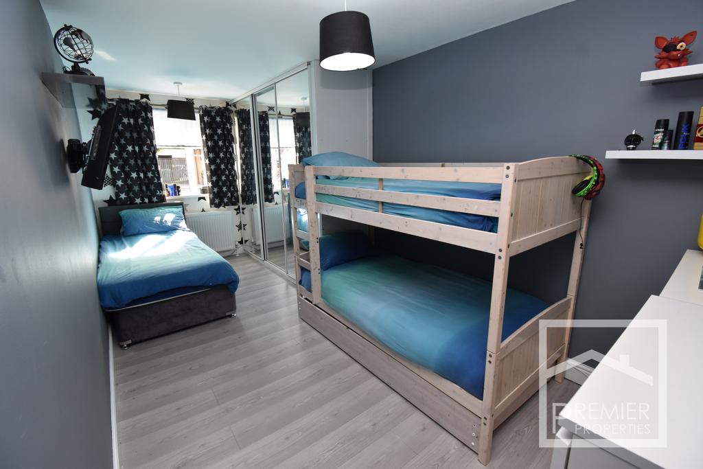 Converted garage being used as bedroom