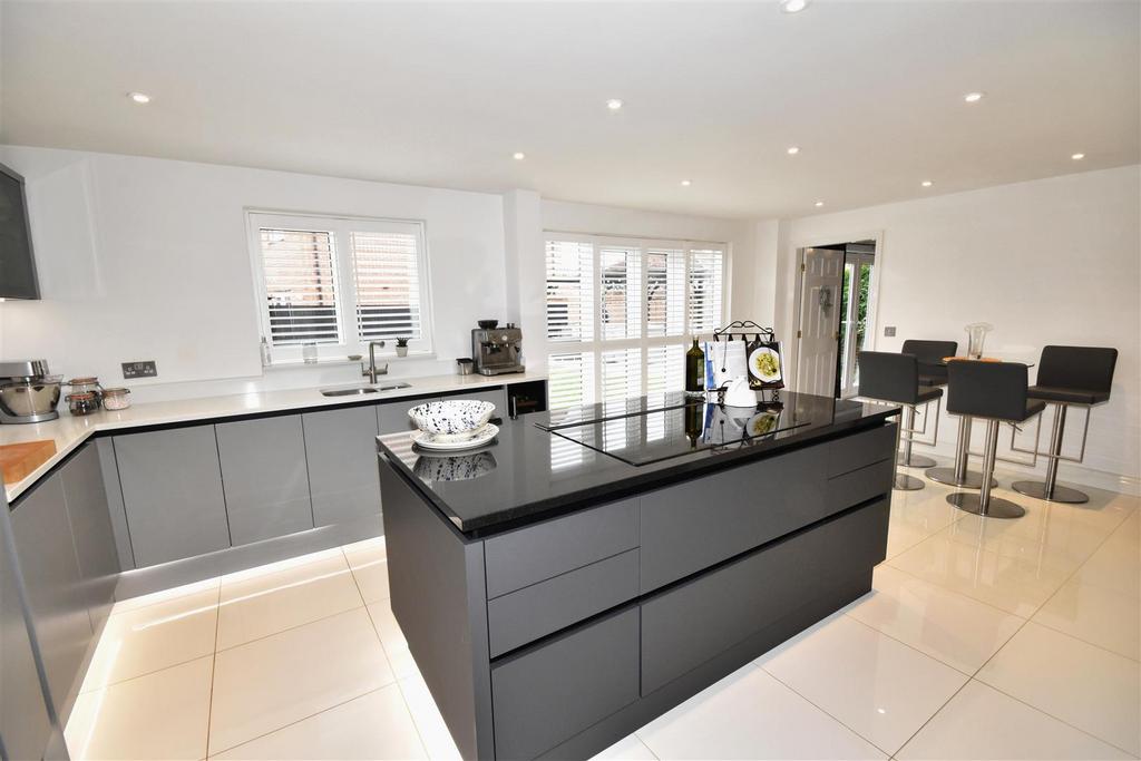 Open plan living and dining kitchen