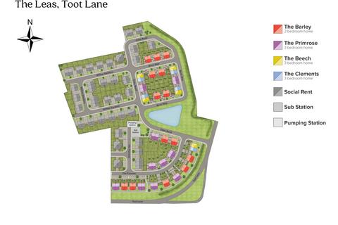 2 bedroom semi-detached house for sale, Plot 109 Barley, The Leas, 24 Birch Way, Toot Lane, Boston, Lincolnshire, PE21