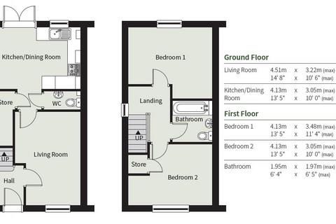 2 bedroom semi-detached house for sale, St Mary's Place, Duke Street, Kidderminster, Worcestershire, DY10