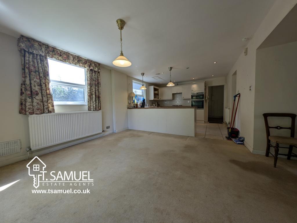Living room and kitchen